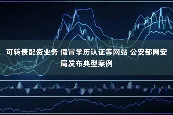 可转债配资业务 假冒学历认证等网站 公安部网安局发布典型案例
